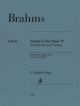 HENLE BRAHMS Violin Sonata No.1 G Major Op.78 For Violin & Piano
