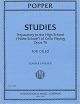 INTERNATIONAL MUSIC POPPER Studies - Preparatory To The High School Of Cello Playing Opus 76 Cello
