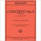 INTERNATIONAL MUSIC MOZART Concerto No 5 In A Major K219 Edited By Joachim For Violin & Piano
