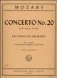 INTERNATIONAL MUSIC MOZART Concerto No 2 In D Minor K466 Cadenzas By Beethoven Brahms Reinecke