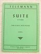 INTERNATIONAL MUSIC GEORG P Telemann Suite In A Minor For Flute & Piano