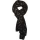 AIM GIFTS BLACK Music Note Scarf 70