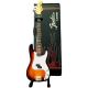 AXE HEAVEN FENDER Precision Bass Sunburst Finish Miniature Guitar Replica