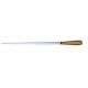MAESTRO BATONS TR6B 12-inch White Wood Shaft Baton With Tapered Cork Handle