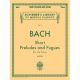 G SCHIRMER J.S. Bach Short Preludes & Fugues For The Piano