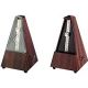 WITTNER 802K Maelzel System Metronome, Plastic Casing, Mahogany Grain, Without Bell