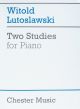 MUSIC SALES AMERICA TWO Studies For Piano By Witold Lutoslawski