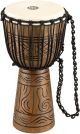 MEINL HDJ17-M Rope Tuned Headliner Series Wood Djembe 10-inch, Artifact