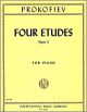 INTERNATIONAL MUSIC PROKOFIEV Four Etudes Opus 2 For Piano Solo