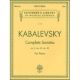 G SCHIRMER DMITRI Kabalevsky Complete Sonatas For Piano Solo Schirmer Edition