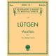G SCHIRMER LUTGEN Vocalises (20 Daily Exercises) Book 1 For Medium Voice