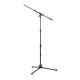 KOENIG & MEYER 252-BLACK | Microphone Tripod Stand W/ Telescopic Boom | Height 620-1470mm