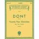 G SCHIRMER DONT Twenty-four Exercises Op 37 For The Violin Edited Svecenski