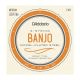 D'ADDARIO EJ61 5-string Banjo Nickel Wound Medium Gauge String Set