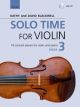 OXFORD UNIVERSITY PR SOLO Time For Violin Book 3 + Cd By Kathy Blackwell & David Blackwell
