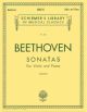 G SCHIRMER LUDWIG Van Beethoven Sonatas For Violin & Piano