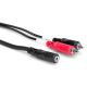 HOSA CFR-210 3.5mm Trsf To Dual Rca Cable (1ft)