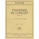 INTERNATIONAL MUSIC POPPER Polonaise De Concert Opus 14 For Cello & Piano