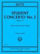 INTERNATIONAL MUSIC SEITZ Student Concerto No.2 Op.13 For Violin & Piano