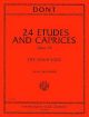 INTERNATIONAL MUSIC DONT 24 Etudes & Caprices Op 35 For Violin Solo Edited Galamian