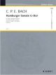 SCHOTT BACH C.p.e. Hamburger Sonata In G Major Wq133 For Flute