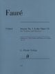HENLE FAURE Sonata No 1 For Violin & Piano In A Major Opus 13