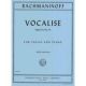 INTERNATIONAL MUSIC RACHMANINOFF Vocalise Opus 34 No 14 For Violin & Piano