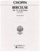 G SCHIRMER CHOPIN Berceuse Op.57 In D Flat Major For The Piano