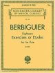 G SCHIRMER ABT Berbiguier Eighteen Exercises Or Etudes For The Flute