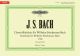 EDITION PETERS BACH Notebook For Wilhelm Friedemann Bach