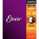 ELIXIR STRINGS NANOWEB Phosphor Bronze Acoustic Guitar Strings Set Custom Light .011-.052