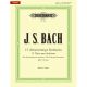 EDITION PETERS J.S. Bach 15 Three-part Sinfonias Bmv 787-801 For Piano