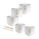 MEINL SONIC ENERGY TCM Crystal Singing Bowl Elements Set 5-piece With Mallets