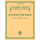 G SCHIRMER 18 Etudes For Piano By Chopin,debussy,liszt,rachmaninoff,scriabin For Piano