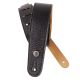 D'ADDARIO GARMENT Leather Guitar Strap Black