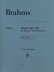 HENLE BRAHMS Clarinet Sonatas Op. 120 Urtext Edition