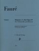 HENLE FAURE Romance A Major Op.69 For Violoncello & Piano