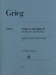 HENLE GRIEG Violin Sonata G Major Op.13 For Violin & Piano