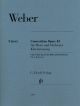 HENLE WEBER Concertino Op.45 For Horn & Orchestra, Urtext Edition