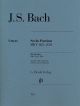 HENLE J.S. Bach Six Partitas Bmv 825-830 Edition Without Fingering For Piano