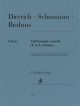 HENLE DIETRICH, Schumann & Brahms Violin Sonata A Minor (f.a.e. Sonata)