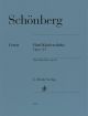HENLE SCHONBERG Five Piano Pieces Op.23
