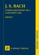 HENLE BACH Harpsichord Concerto No.4 A Major Bwv 1055 Study Score