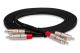 HOSA HRR-020X2 Pro Stereo Interconnect Dual Rean Rca To Same - 20ft