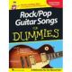 HAL LEONARD ROCK/POP Guitar Songs For Dummies
