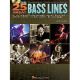 HAL LEONARD 25 Great Bass Lines By Glenn Letsch Cd Included