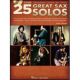 HAL LEONARD 25 Great Sax Solos Pop Rock R&b & Jazz Legends Cd Included