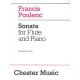 CHESTER MUSIC FRANCIS Poulenc Sonata For Flute & Piano Revised Edition (1994)