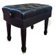 BENCHWORLD IMPERIAL 1g Se Pneumatic Conert Adjustable Piano Bench In Satin Ebony