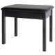 ONSTAGE KB8802B Wood Keboard Bench With 1.5-inch Cushion - Black Finish